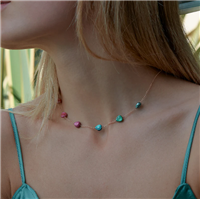 Collier Rosso Prezioso Femme SEMINO D AMORE COLOURS in Argent GC00480SE COLOURS - GC00480SE COLOURS